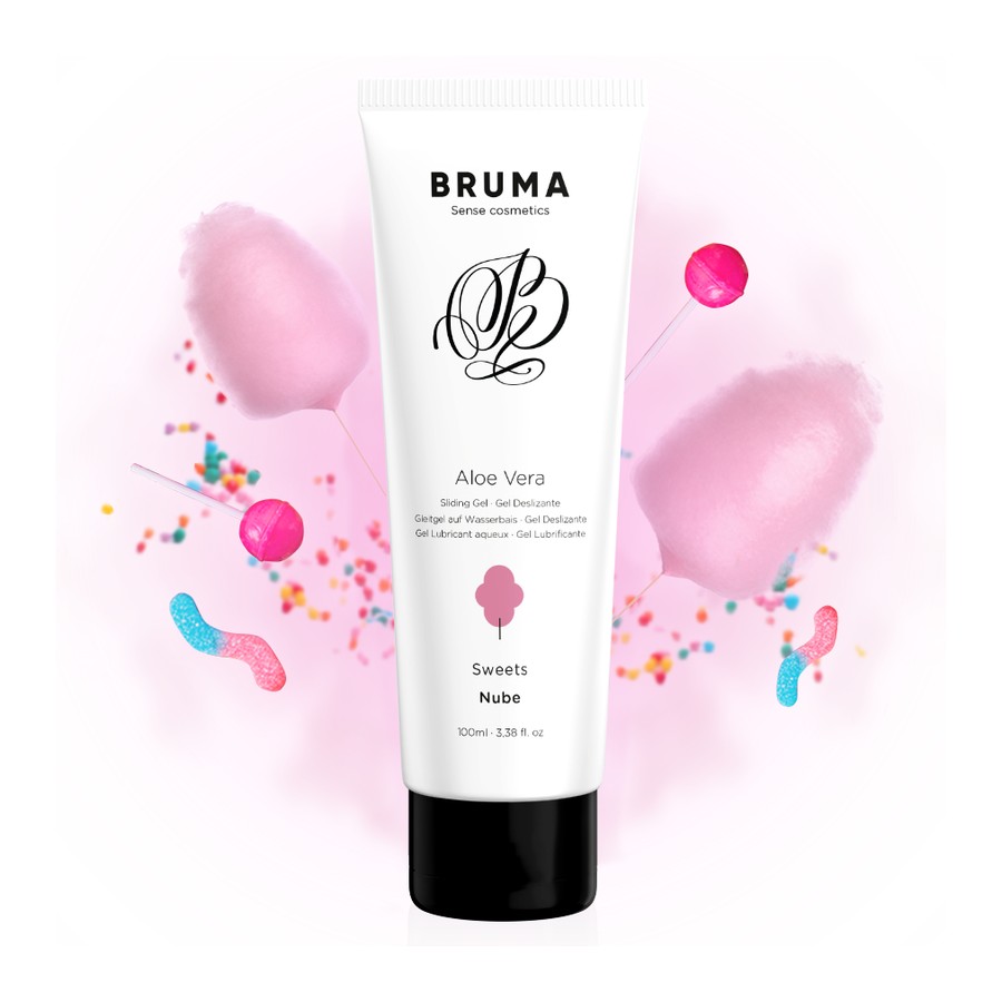 BRUMA - ALOE VERA GLEITGEL ZUCKERWATTE GESCHMACK 100 ML